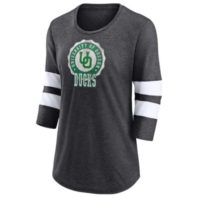 NCAA Fanatics ed Oregon Ducks Drive Forward Tri-Blend 3/4-Sleeve T-Shirt