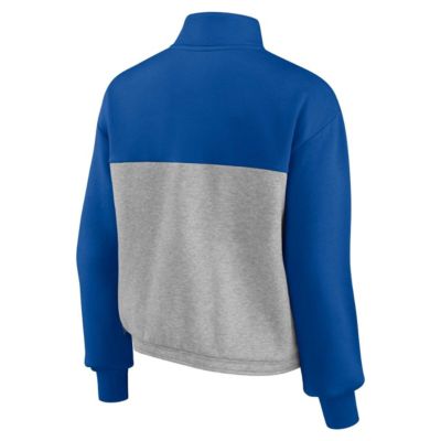 MLB Fanatics Chicago Cubs Iconic Cinch Waist Quarter-Zip Top