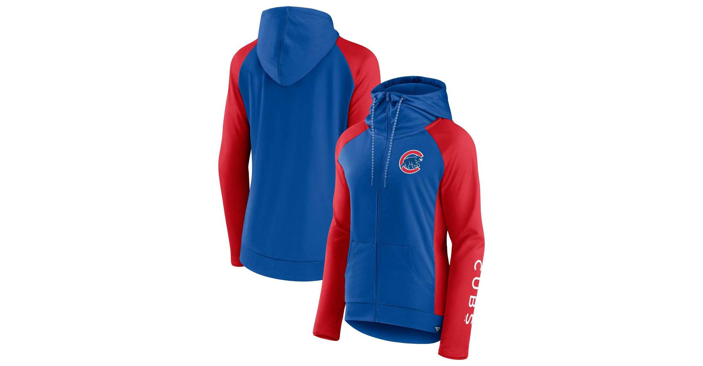MLB Fanatics Chicago Cubs Iconic Raglan Full-Zip Hoodie
