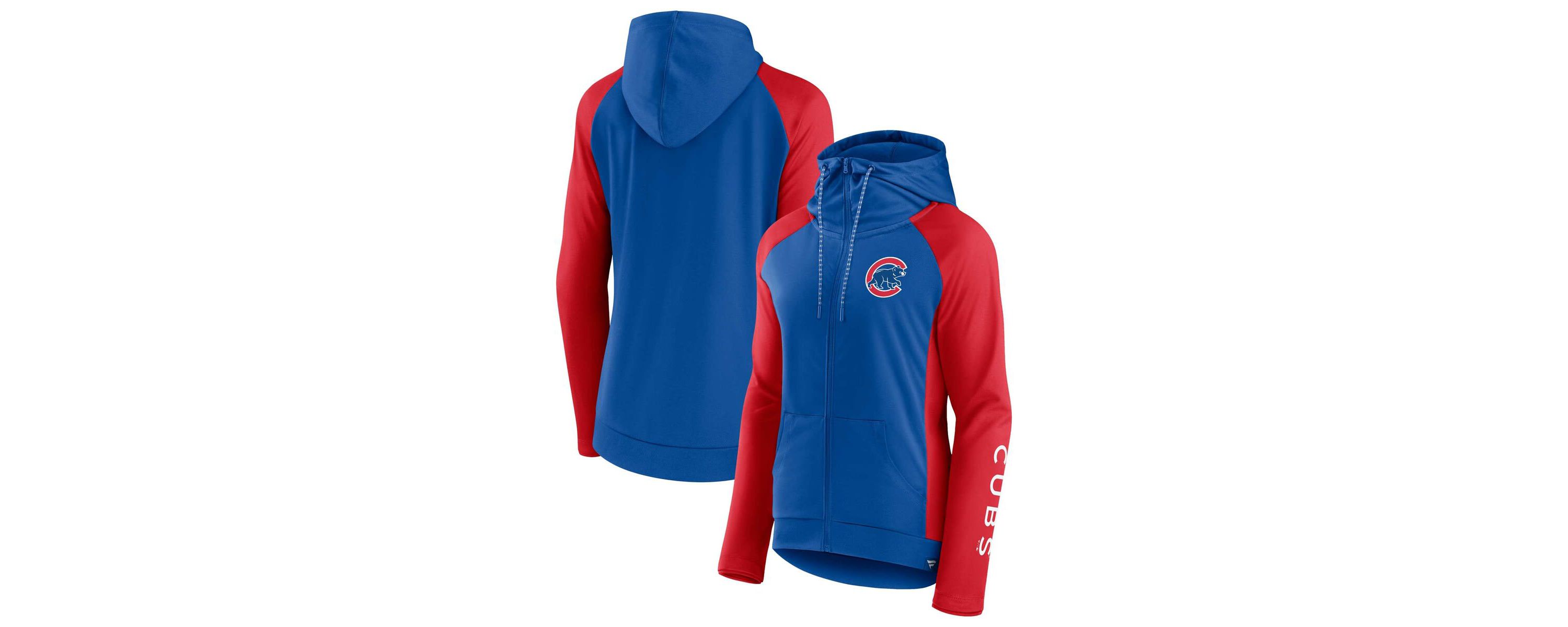 MLB Fanatics Chicago Cubs Iconic Raglan Full-Zip Hoodie