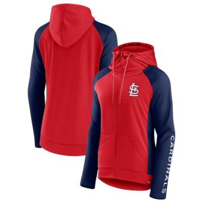 MLB Fanatics St. Louis Cardinals Iconic Raglan Full-Zip Hoodie