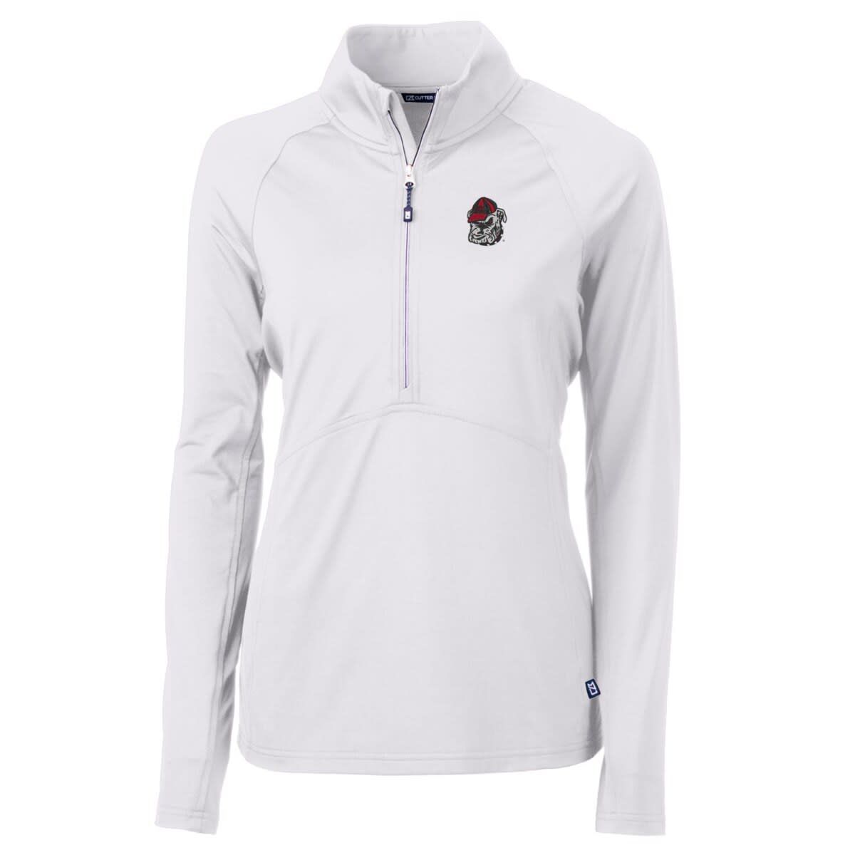 NCAA Georgia Bulldogs Adapt Eco Knit Half-Zip Pullover Jacket