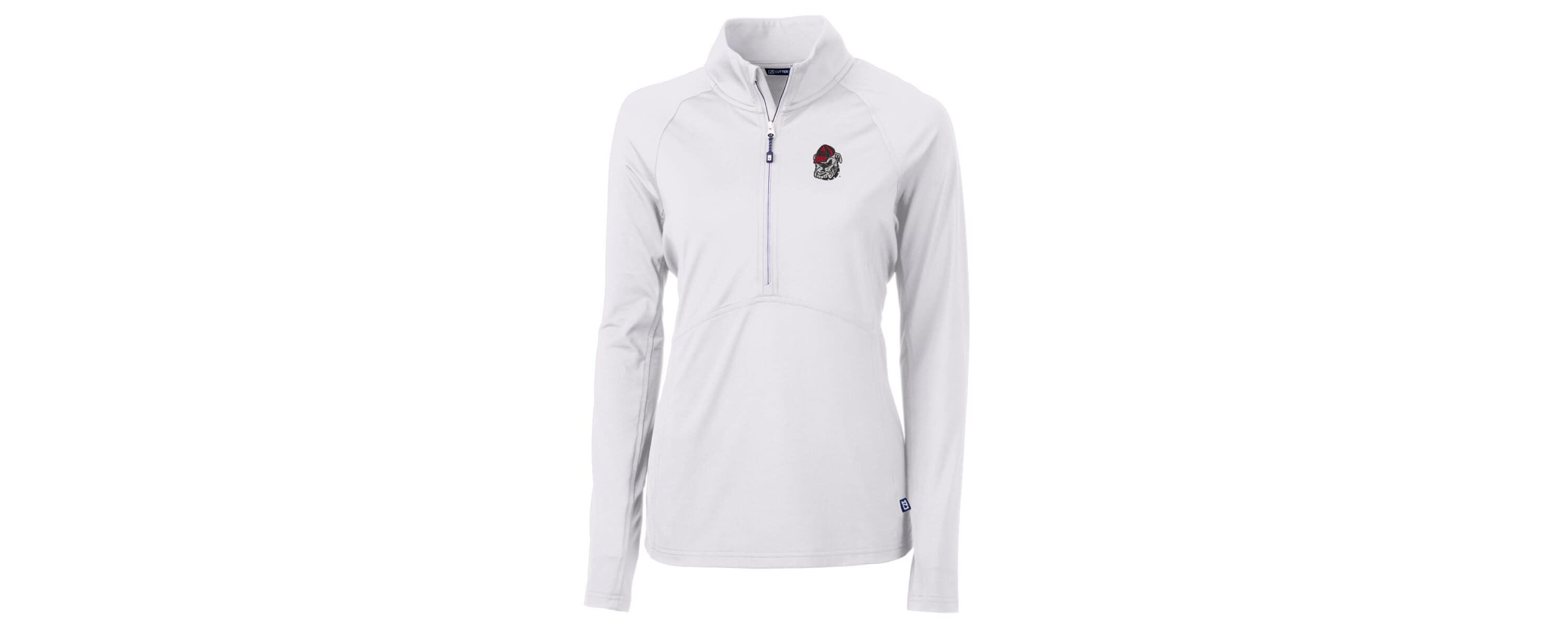 NCAA Georgia Bulldogs Adapt Eco Knit Half-Zip Pullover Jacket