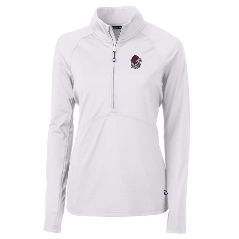 NCAA Georgia Bulldogs Adapt Eco Knit Half-Zip Pullover Jacket