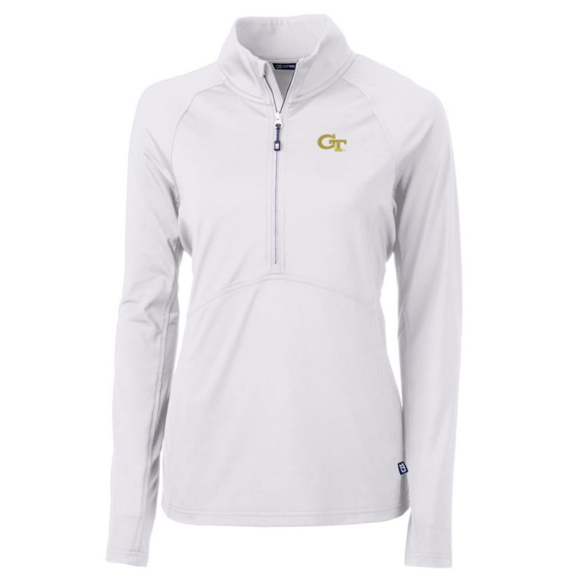 Georgia Tech Yellow Jackets NCAA Georgia Tech Jackets Adapt Eco Knit Half-Zip Pullover Jacket