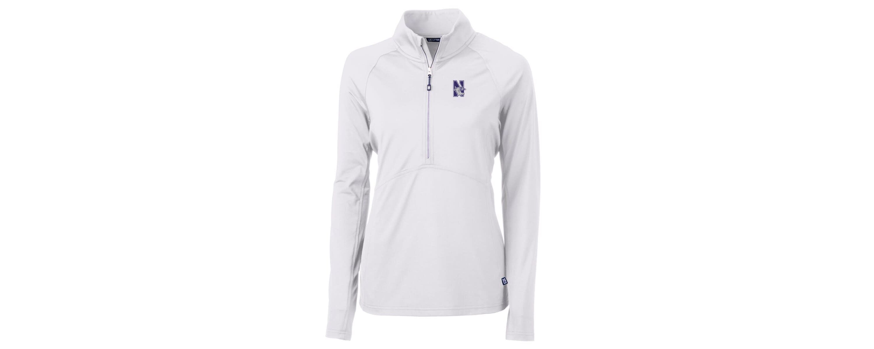 NCAA Northwestern Wildcats Adapt Eco Knit Half-Zip Pullover Jacket