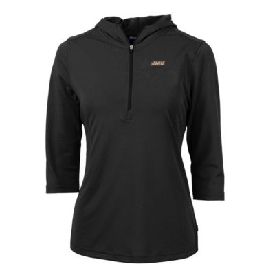 NCAA James Madison Dukes Virtue Eco Pique Half-Zip 3/4 Sleeve Pullover Hoodie
