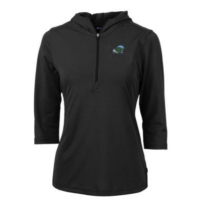 Tulane Green Wave NCAA Virtue Eco Pique Half-Zip 3/4 Sleeve Pullover Hoodie