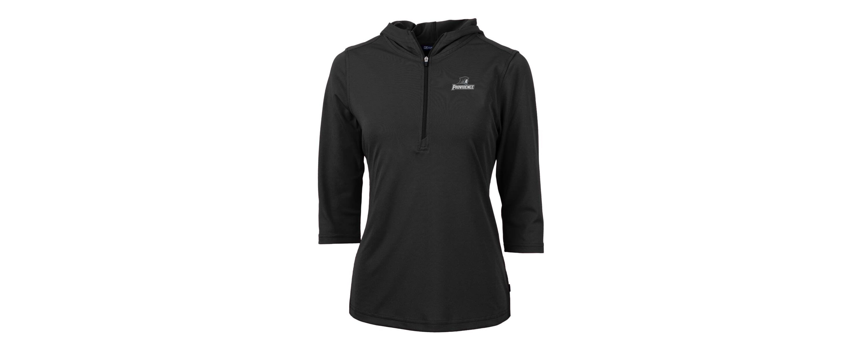 NCAA Providence Friars Virtue Eco Pique Half-Zip 3/4 Sleeve Pullover Hoodie