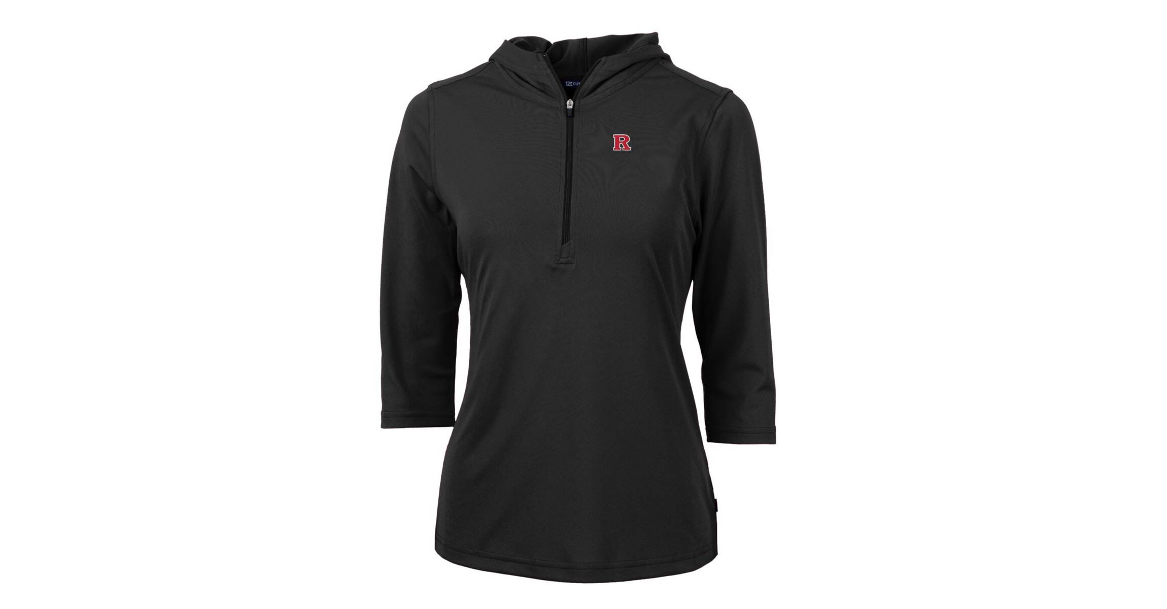 Rutgers Scarlet Knights NCAA Rutgers Knights Virtue Eco Pique Half-Zip 3/4 Sleeve Pullover Hoodie