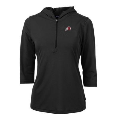 NCAA Utah Utes Virtue Eco Pique Half-Zip 3/4 Sleeve Pullover Hoodie