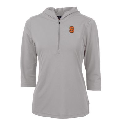 Syracuse Orange NCAA Virtue Eco Pique Half-Zip 3/4 Sleeve Pullover Hoodie