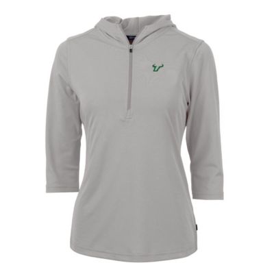 NCAA South Florida Bulls Virtue Eco Pique Half-Zip 3/4 Sleeve Pullover Hoodie