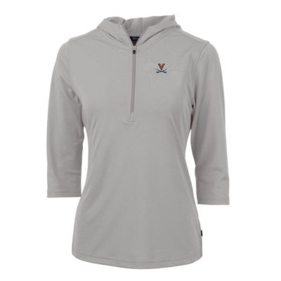 NCAA Virginia Cavaliers Virtue Eco Pique Half-Zip 3/4 Sleeve Pullover Hoodie