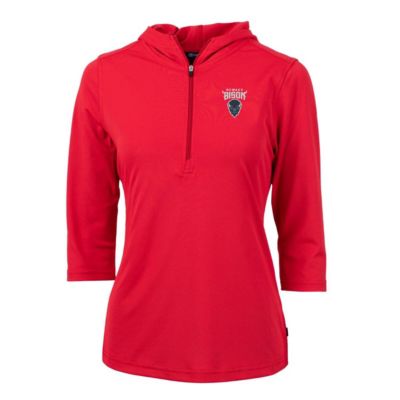 NCAA Howard Bison Virtue Eco Pique Half-Zip 3/4 Sleeve Pullover Hoodie