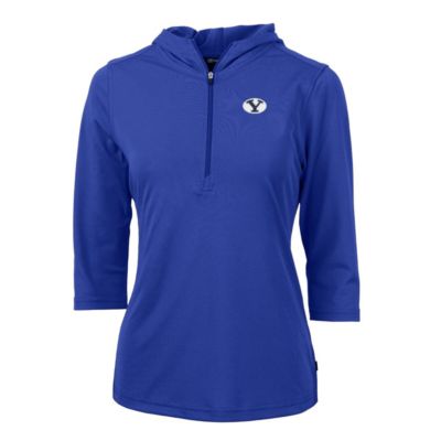 NCAA BYU Cougars Virtue Eco Pique Half-Zip 3/4 Sleeve Pullover Hoodie