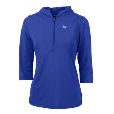 NCAA Air Force Falcons Virtue Eco Pique Half-Zip 3/4 Sleeve Pullover Hoodie