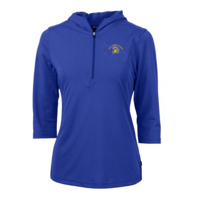 NCAA San Jose State Spartans Virtue Eco Pique Half-Zip 3/4 Sleeve Pullover Hoodie