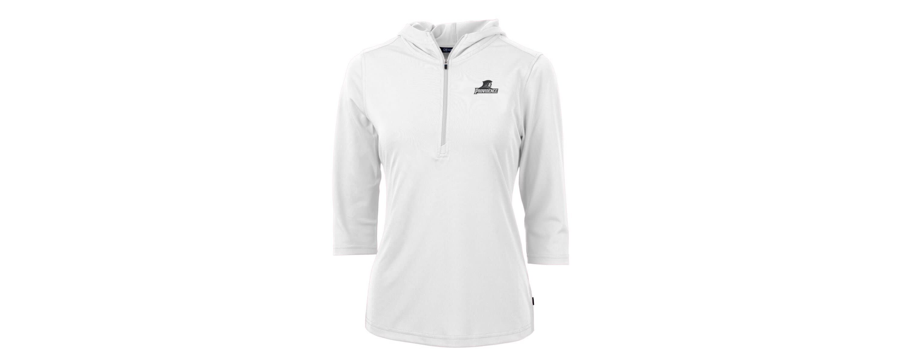 NCAA Providence Friars Virtue Eco Pique Half-Zip 3/4 Sleeve Pullover Hoodie