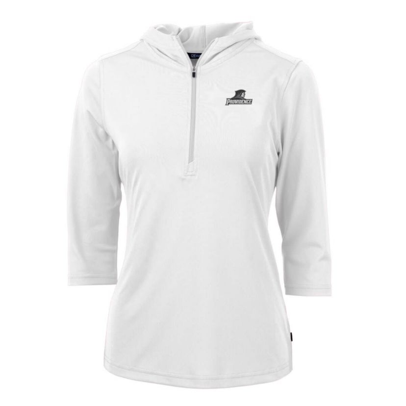 NCAA Providence Friars Virtue Eco Pique Half-Zip 3/4 Sleeve Pullover Hoodie