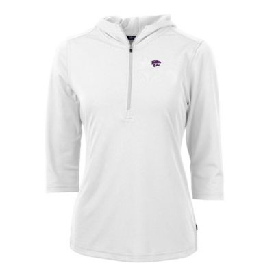 NCAA Kansas State Wildcats Virtue Eco Pique Half-Zip 3/4 Sleeve Pullover Hoodie