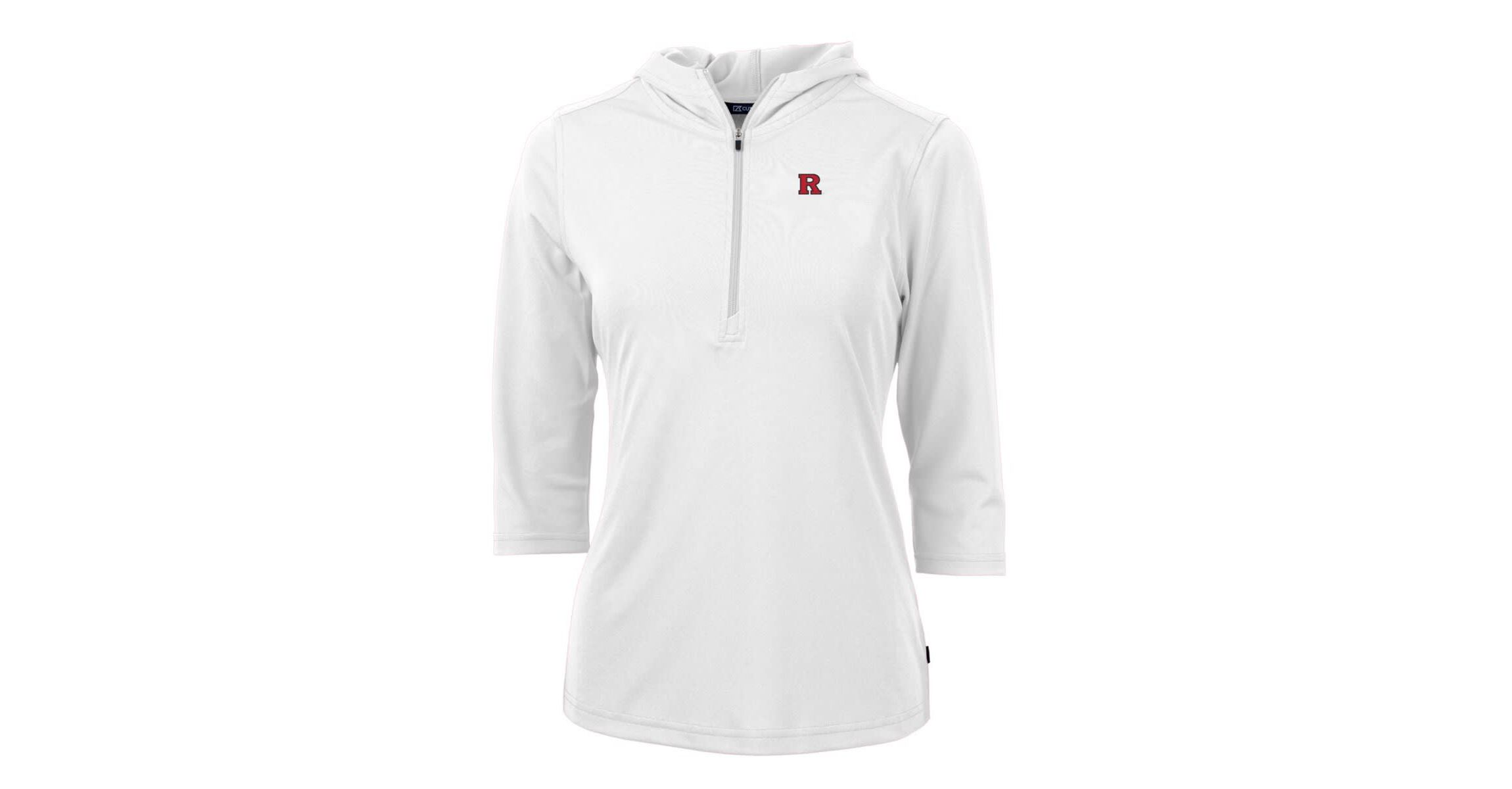 Rutgers Scarlet Knights NCAA Rutgers Knights Virtue Eco Pique Half-Zip 3/4 Sleeve Pullover Hoodie