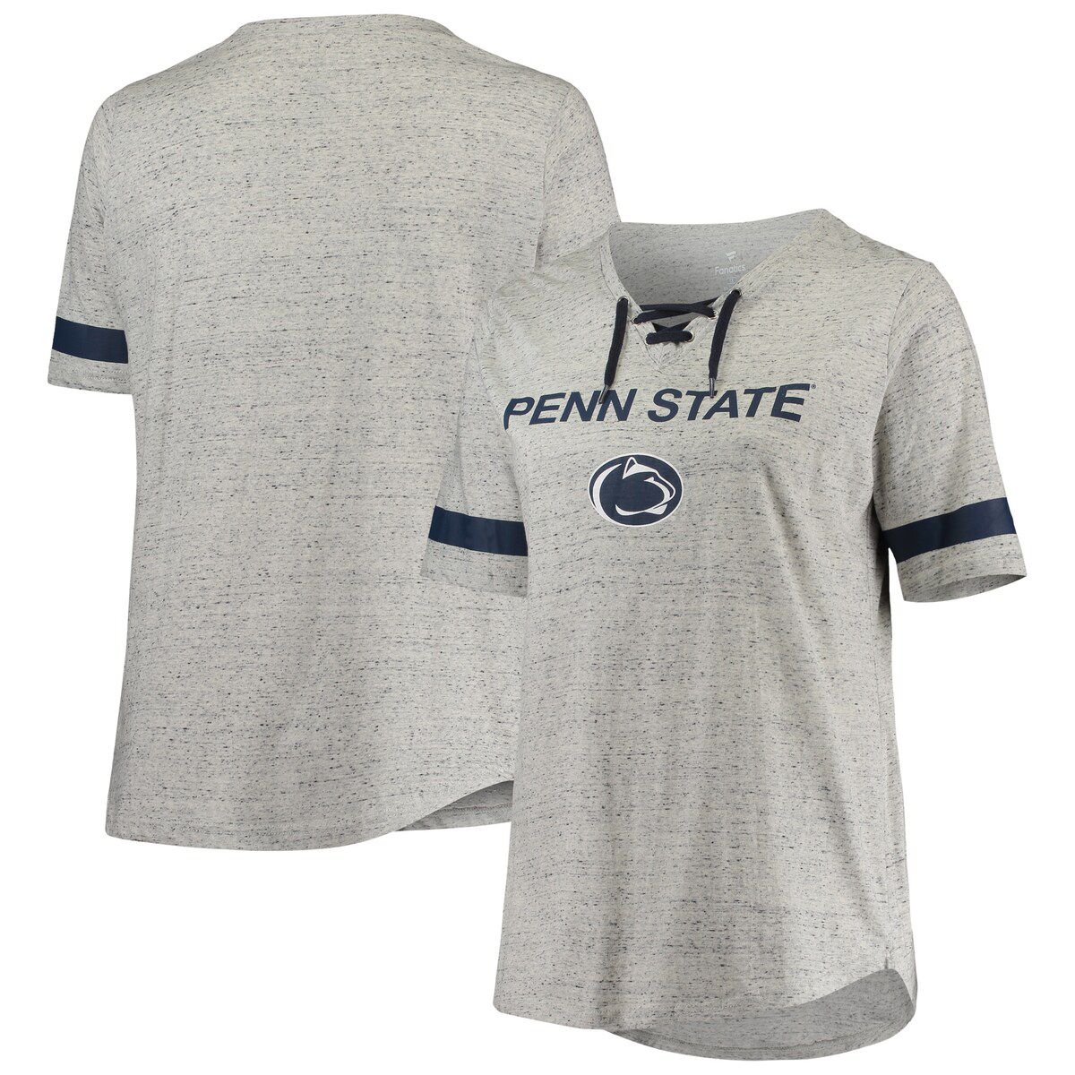 NCAA ed Penn State Nittany Lions Plus Size Lace-Up V-Neck T-Shirt