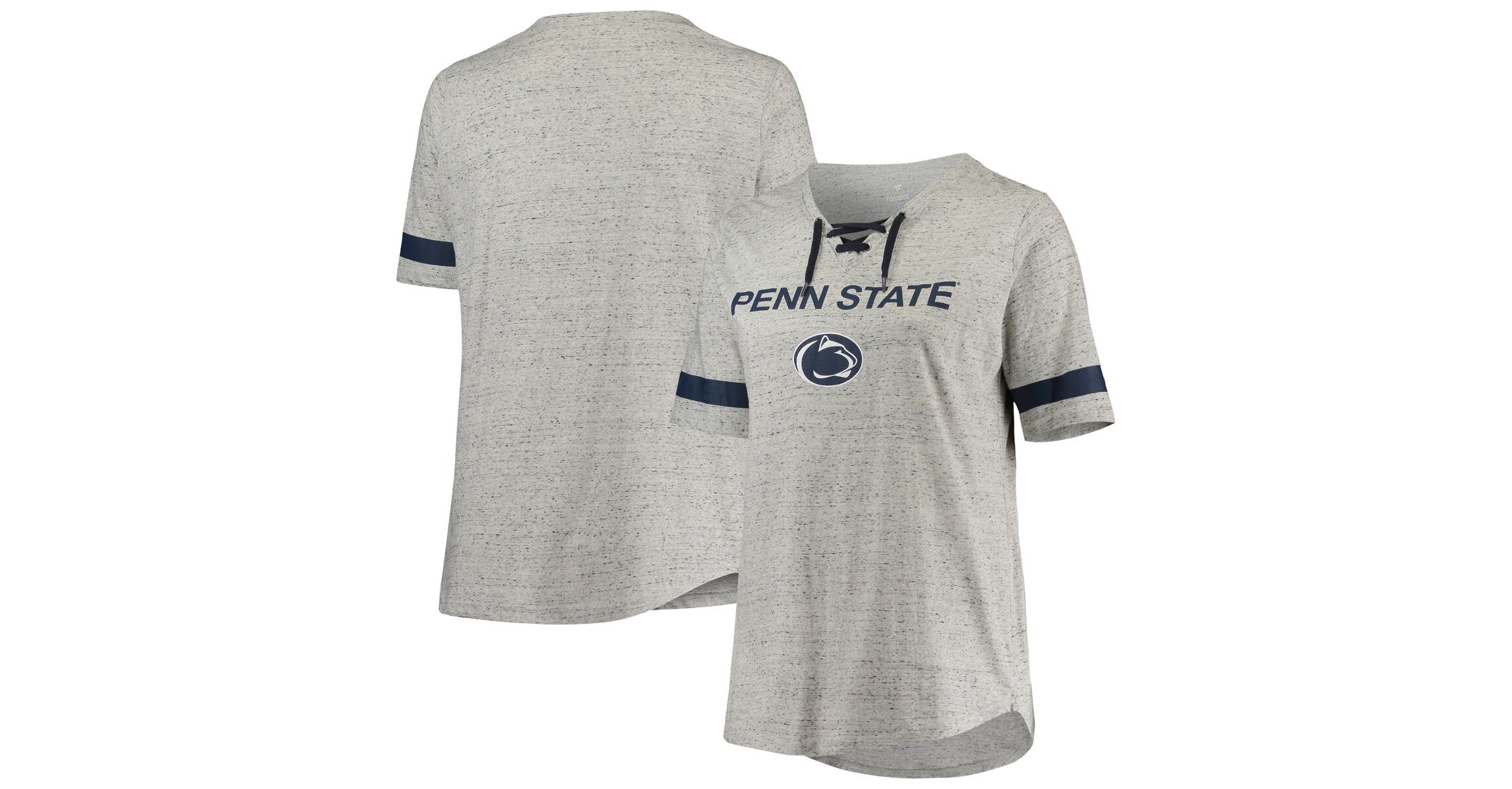 NCAA ed Penn State Nittany Lions Plus Size Lace-Up V-Neck T-Shirt