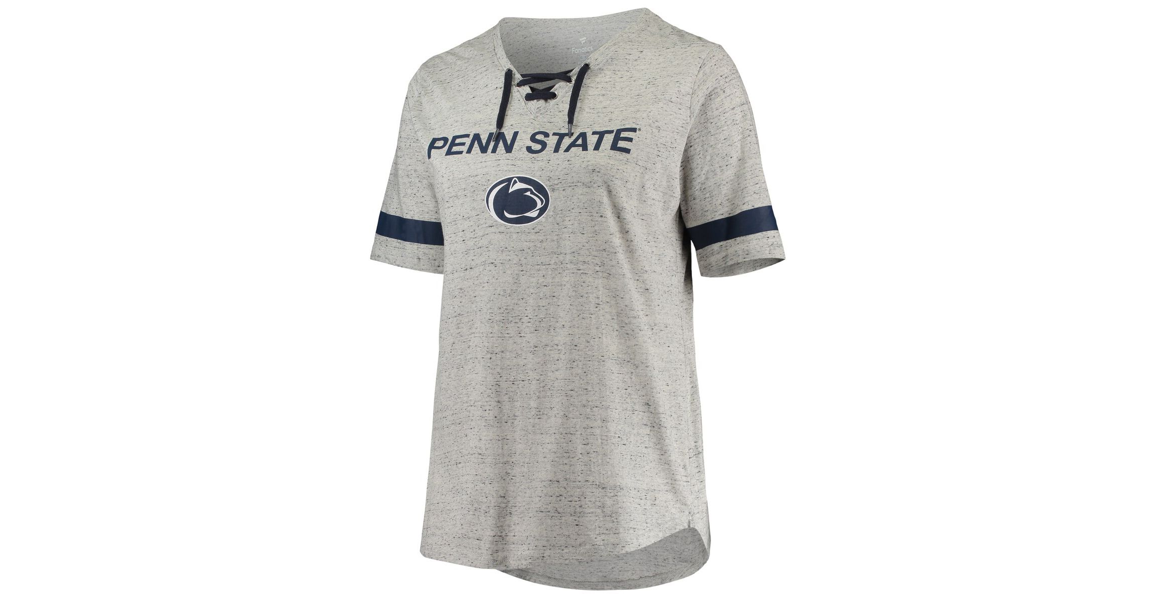 NCAA ed Penn State Nittany Lions Plus Size Lace-Up V-Neck T-Shirt