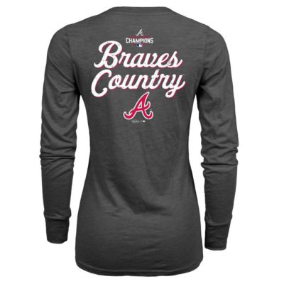 MLB Atlanta Braves 2021 World Series s Hometown Long Sleeve V-Neck T-Shirt