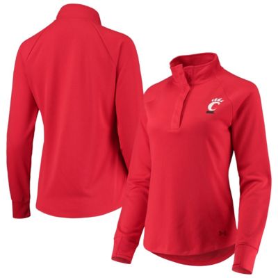 NCAA Under Armour Cincinnati Bearcats Double Knit Raglan Quarter-Snap Jacket