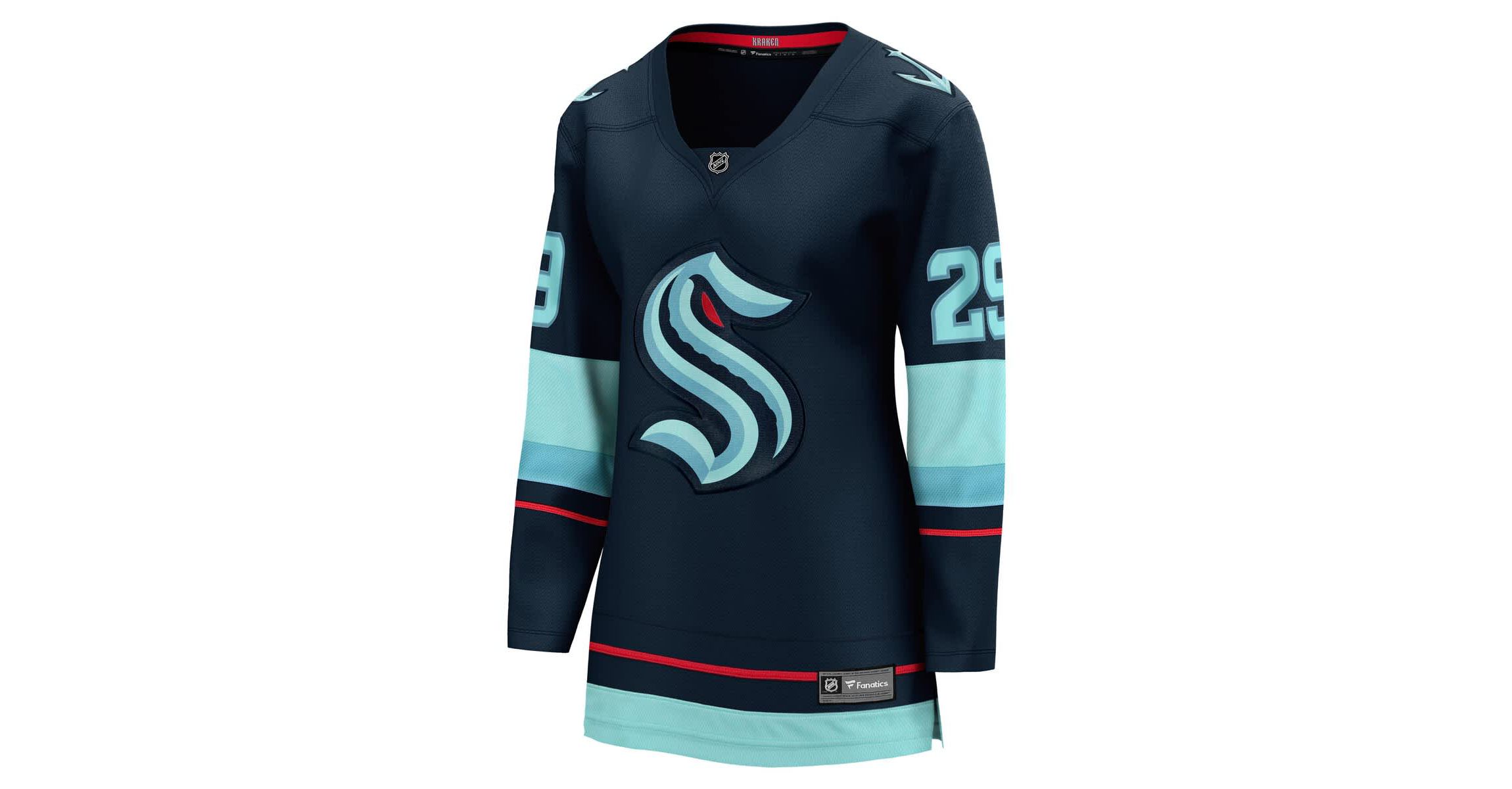 NHL Fanatics Vince Dunn Deep Sea Seattle Kraken Home Breakaway Player Jersey