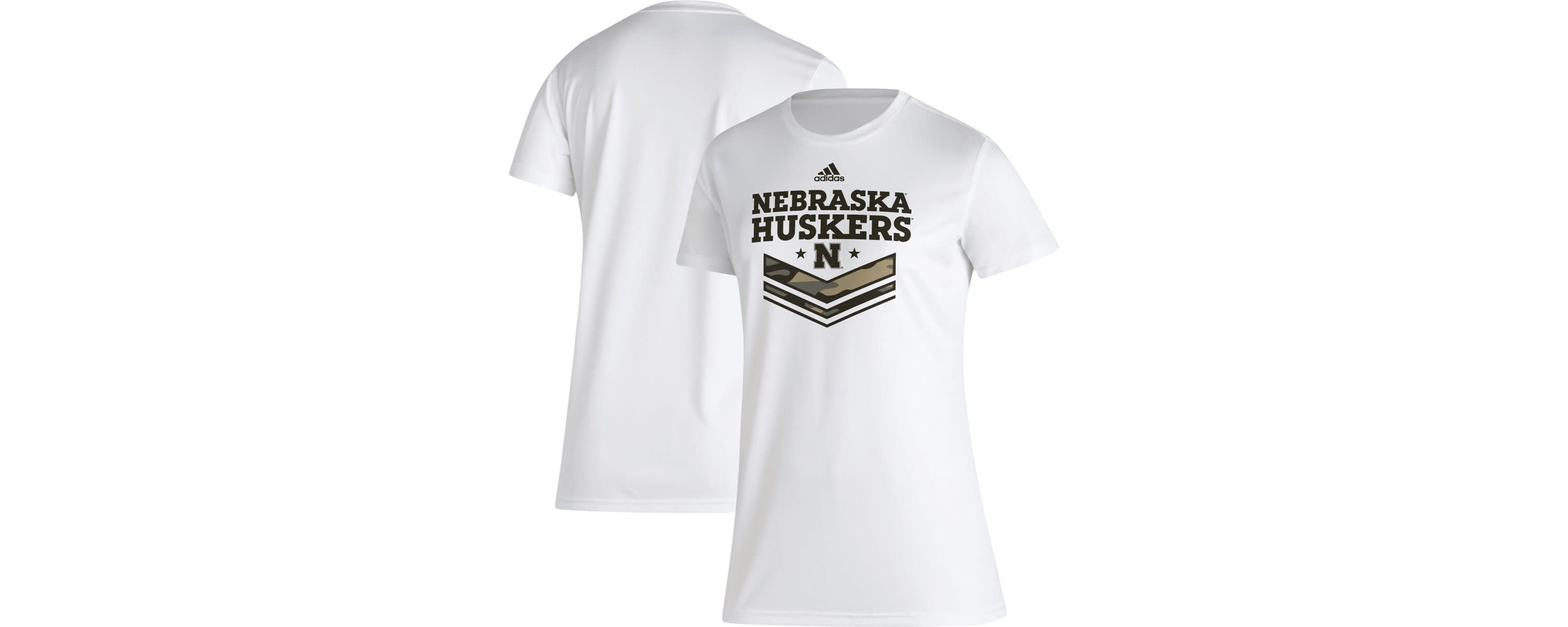 NCAA Nebraska Huskers Military Appreciation AEROREADY T-Shirt