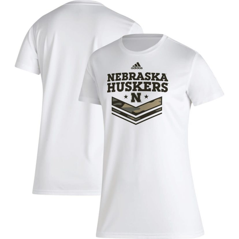 NCAA Nebraska Huskers Military Appreciation AEROREADY T-Shirt