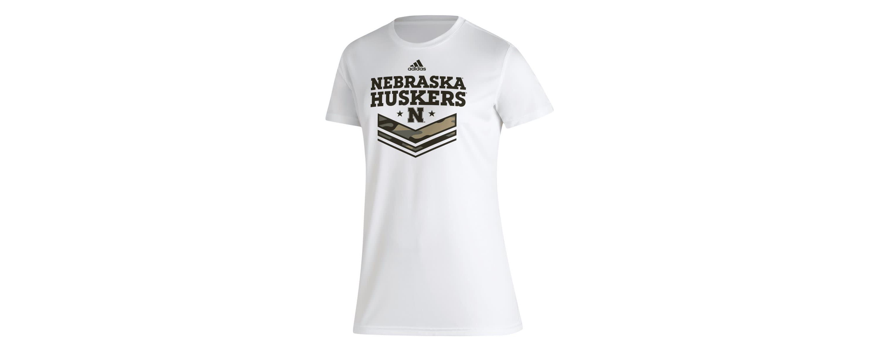 NCAA Nebraska Huskers Military Appreciation AEROREADY T-Shirt