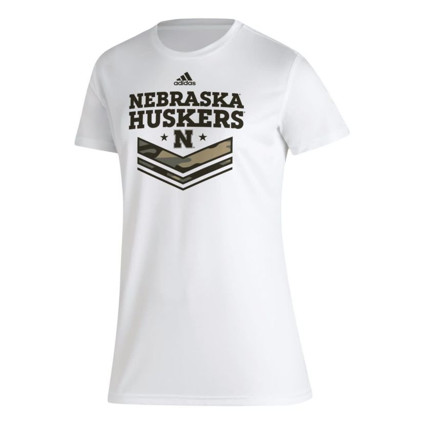 NCAA Nebraska Huskers Military Appreciation AEROREADY T-Shirt
