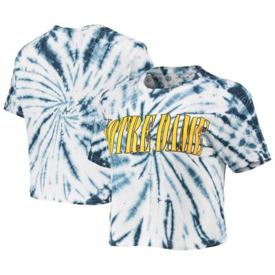 NCAA Notre Dame Fighting Irish Showtime Tie-Dye Crop T-Shirt