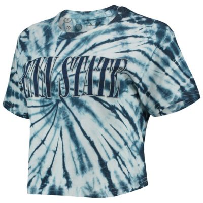 NCAA Penn State Nittany Lions Showtime Tie-Dye Crop T-Shirt