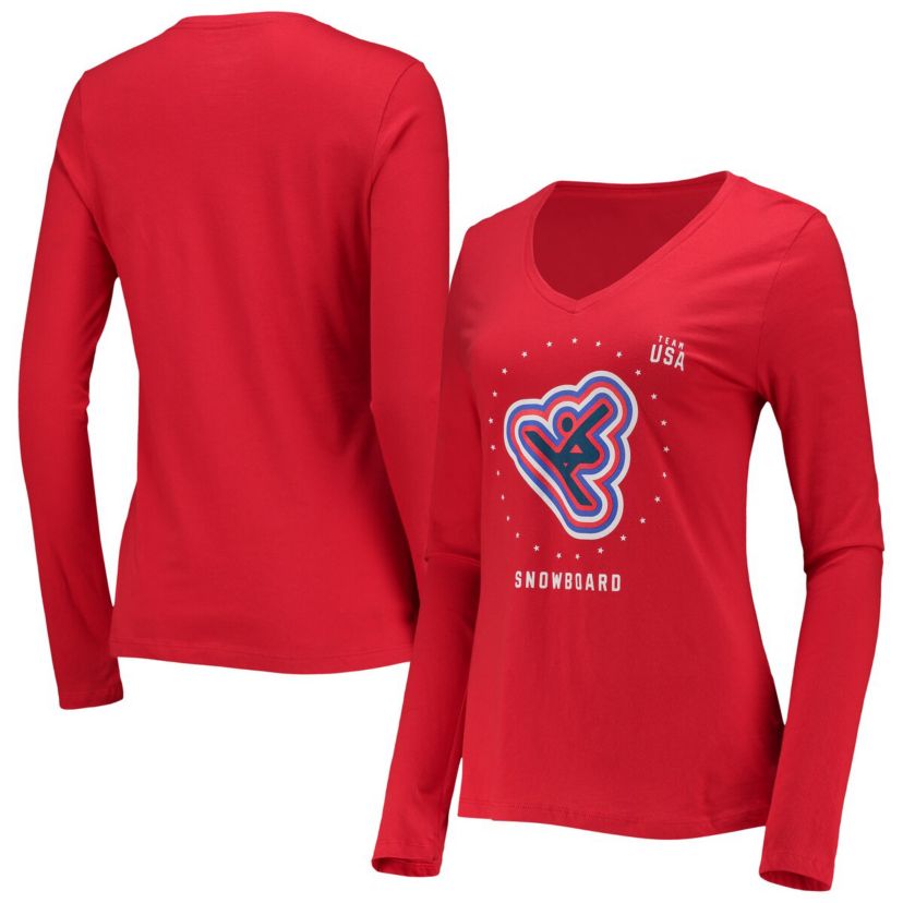 Olympics Fanatics Team USA Snowboarding Long Sleeve T-Shirt