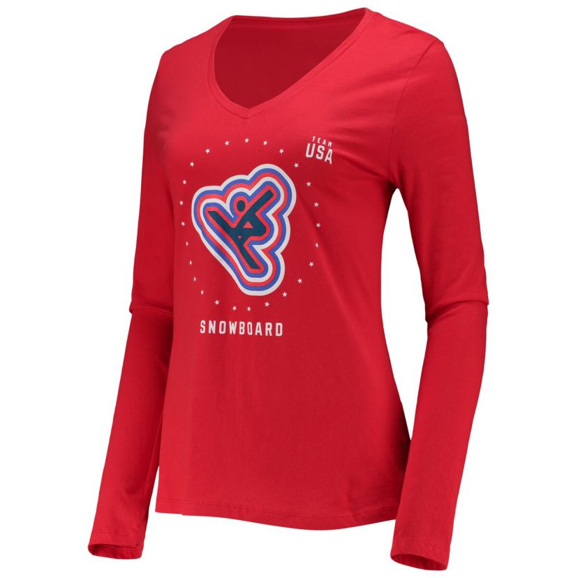Olympics Fanatics Team USA Snowboarding Long Sleeve T-Shirt