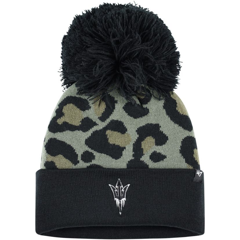 NCAA Hunter Arizona State Sun Devils Bagheera Cuffed Knit Hat with Pom