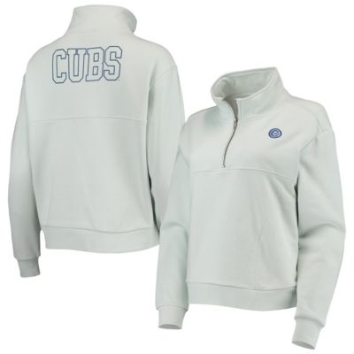 MLB Light Chicago Cubs Two-Hit Quarter-Zip Pullover Top