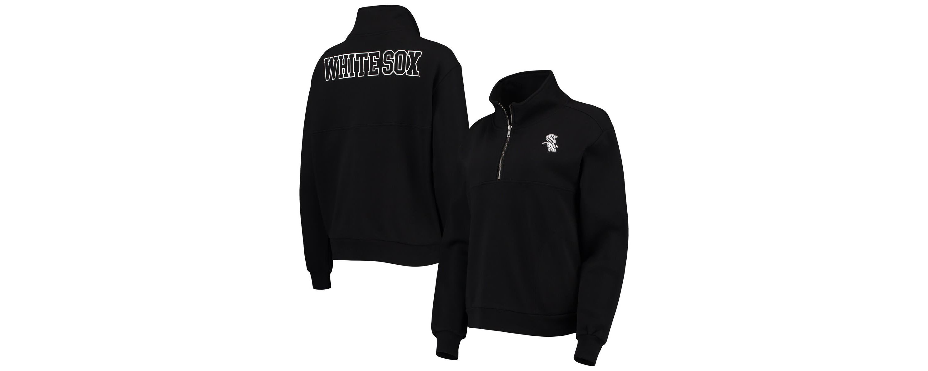 Chicago White Sox MLB Chicago Sox Two-Hit Quarter-Zip Pullover Top