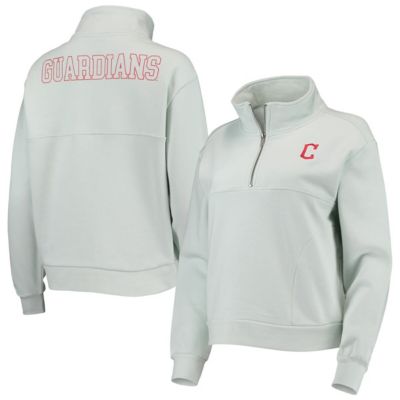 MLB Light Cleveland Guardians Two-Hit Quarter-Zip Pullover Top