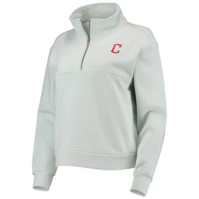 MLB Light Cleveland Guardians Two-Hit Quarter-Zip Pullover Top
