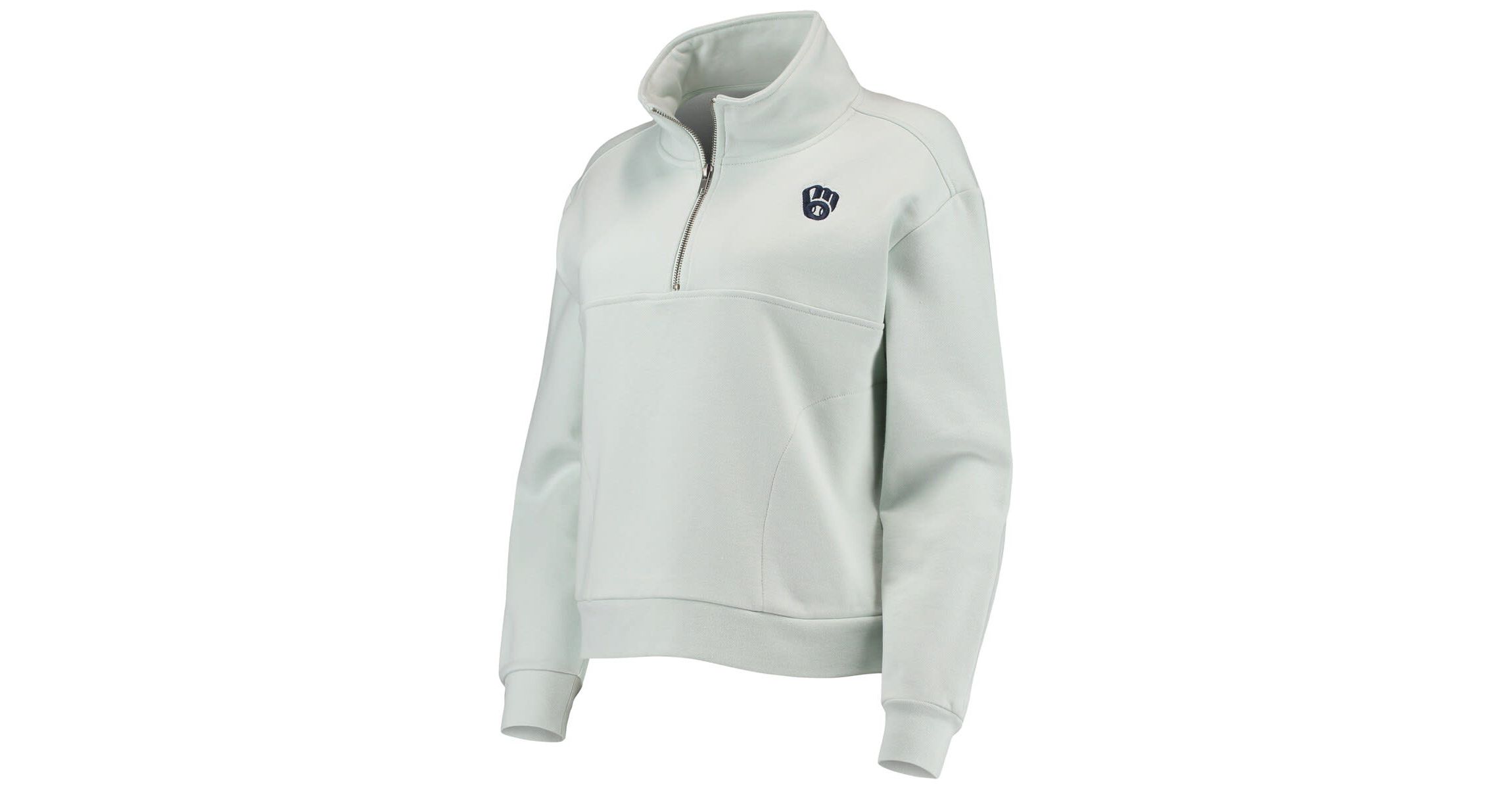 MLB Light Milwaukee Brewers Two-Hit Quarter-Zip Pullover Top