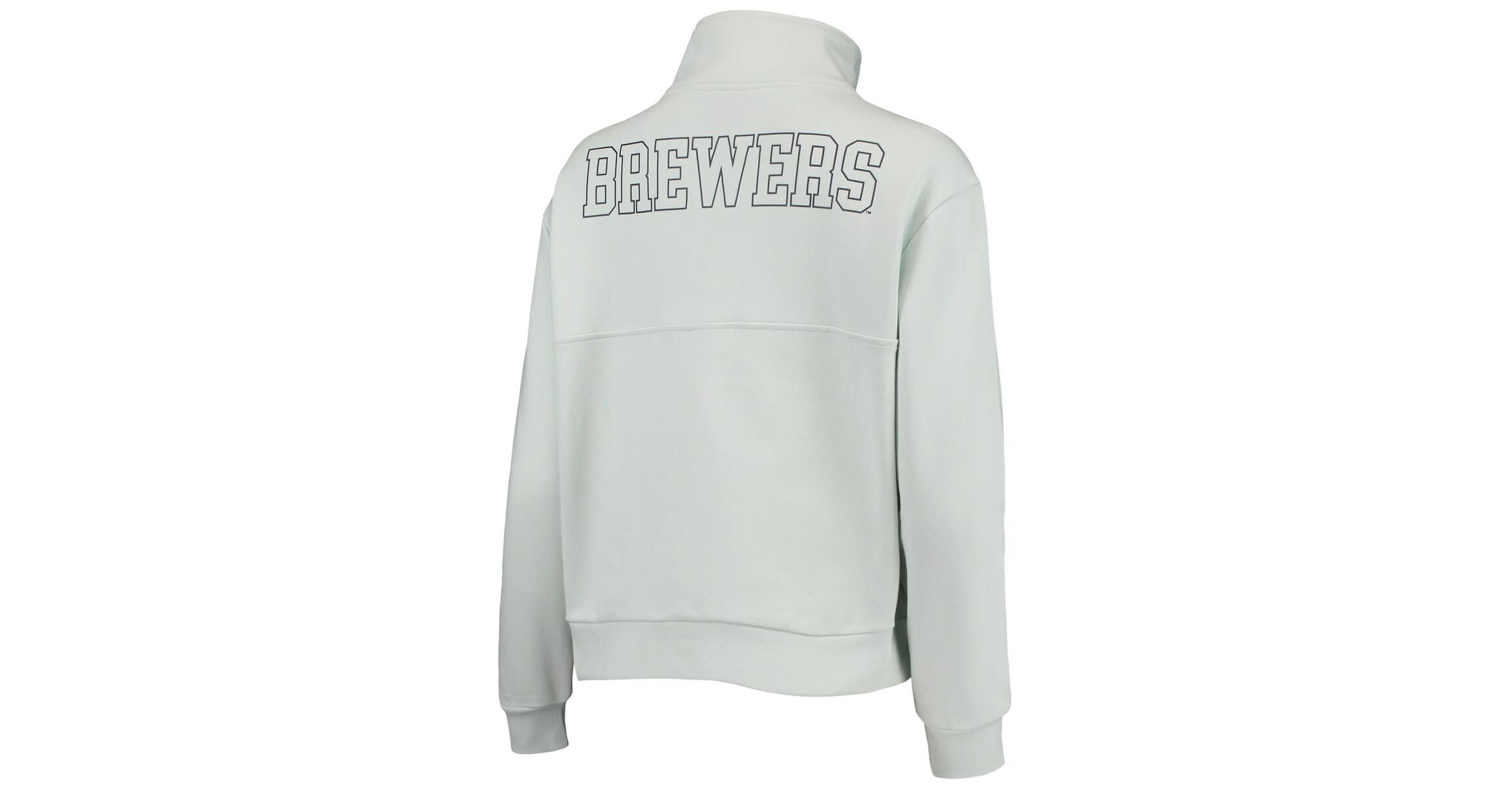 MLB Light Milwaukee Brewers Two-Hit Quarter-Zip Pullover Top