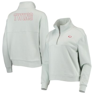 MLB Light Minnesota Twins Two-Hit Quarter-Zip Pullover Top