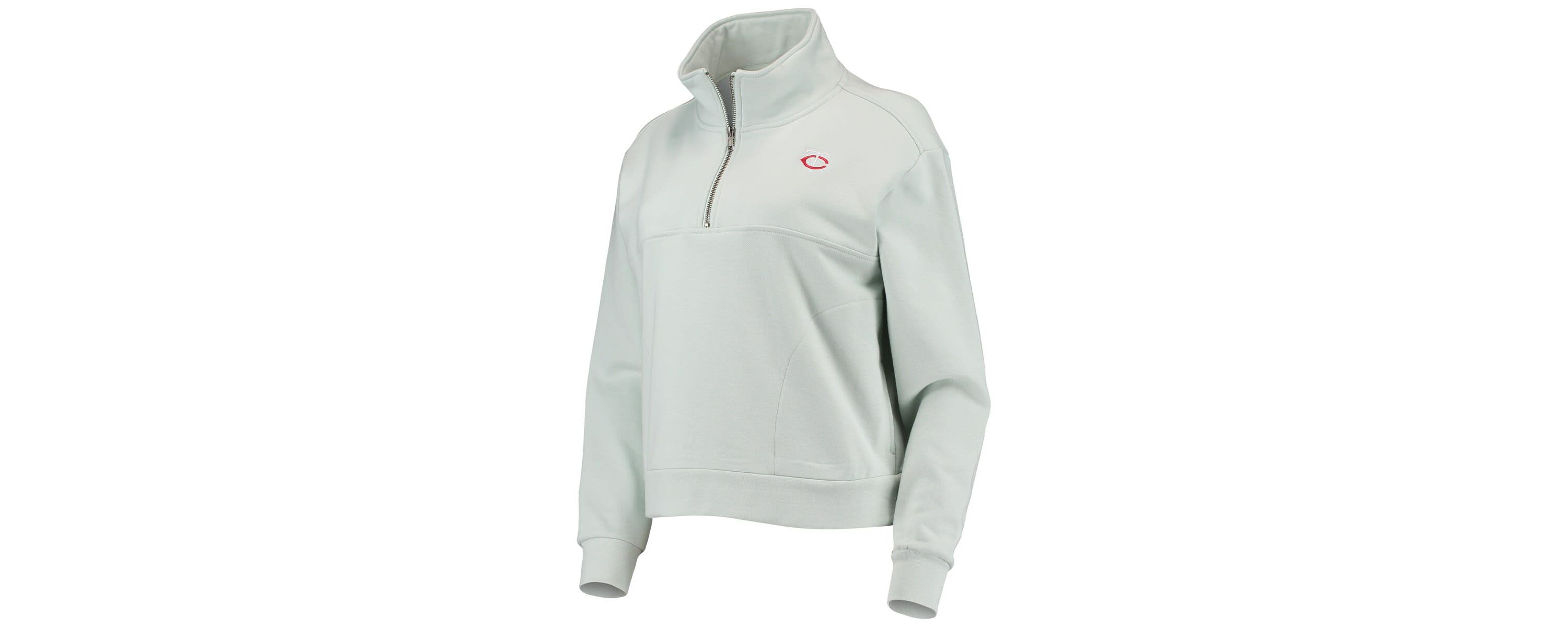 MLB Light Minnesota Twins Two-Hit Quarter-Zip Pullover Top