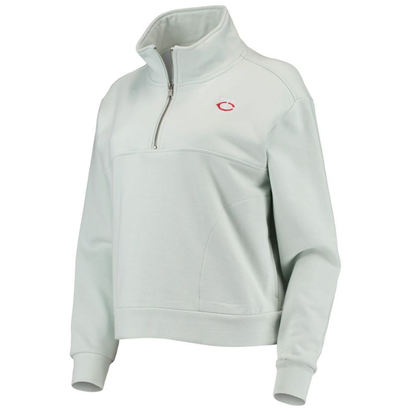 MLB Light Minnesota Twins Two-Hit Quarter-Zip Pullover Top